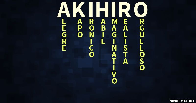 Acróstico akihiro