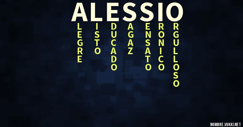 Acróstico alessio