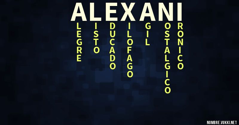Acróstico alexani