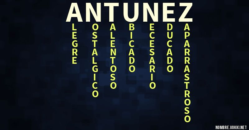 Acróstico antunez