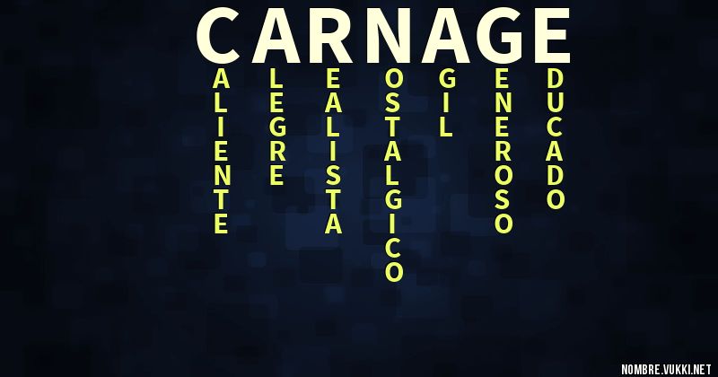 Acróstico carnage