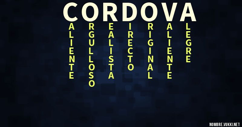 Acróstico cordova