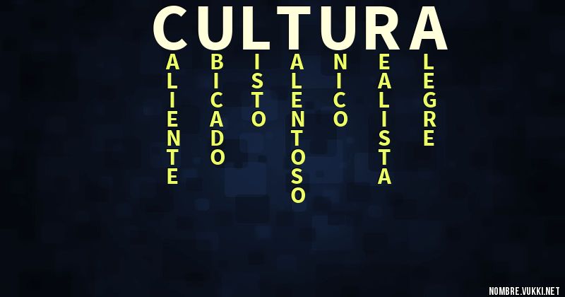 Acróstico cultura