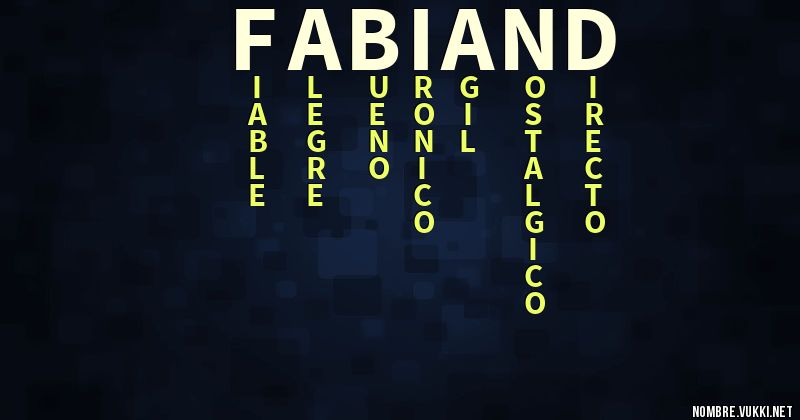 Acróstico fabiand