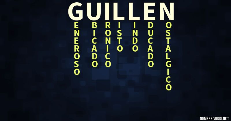 Acróstico guillén