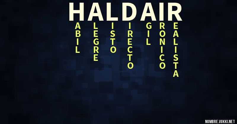 Acróstico haldair
