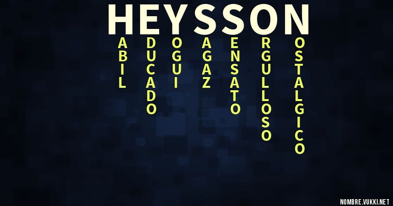 Acróstico heysson