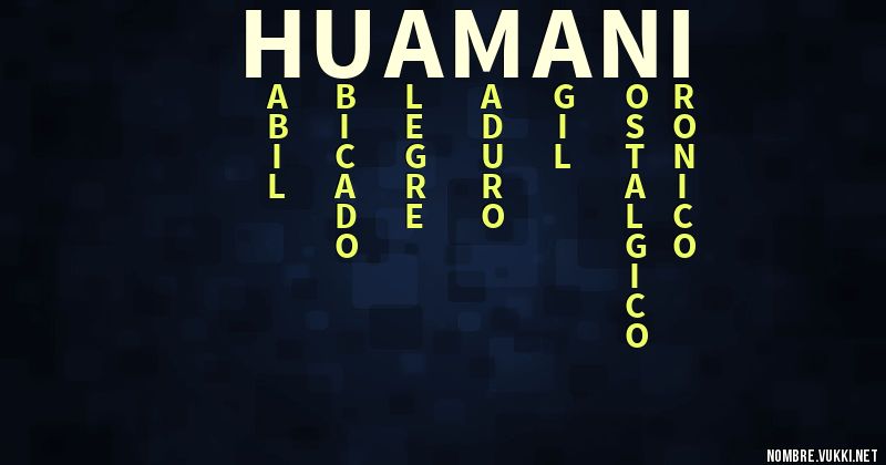 Acróstico huamani