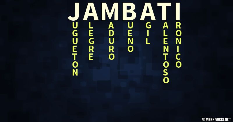 Acróstico jambati