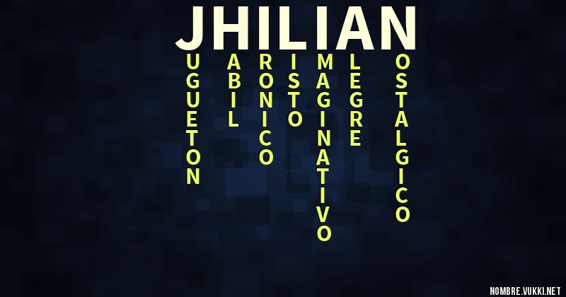 Acróstico jhilian