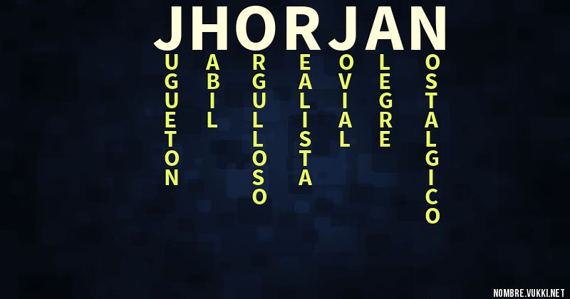 Acróstico jhorjan