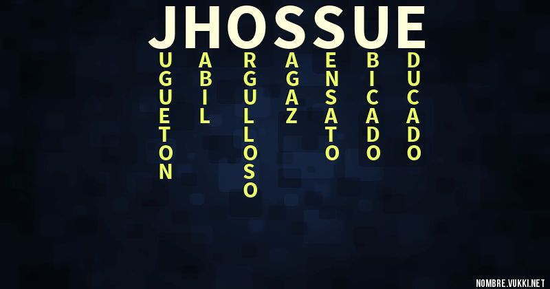 Acróstico jhossue