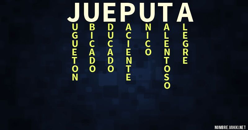 Acróstico jueputa