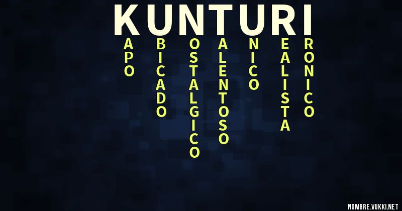 Acróstico kunturi