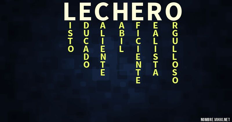 Acróstico lechero