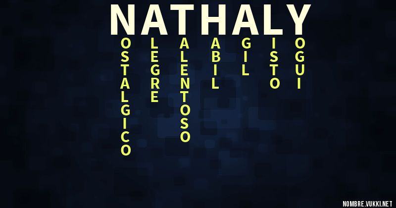 Acróstico nathaly