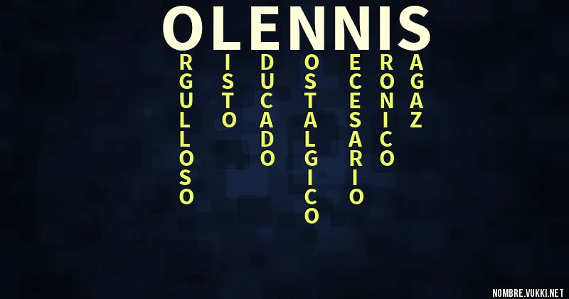 Acróstico olennis