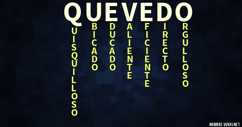 Acróstico quevedo