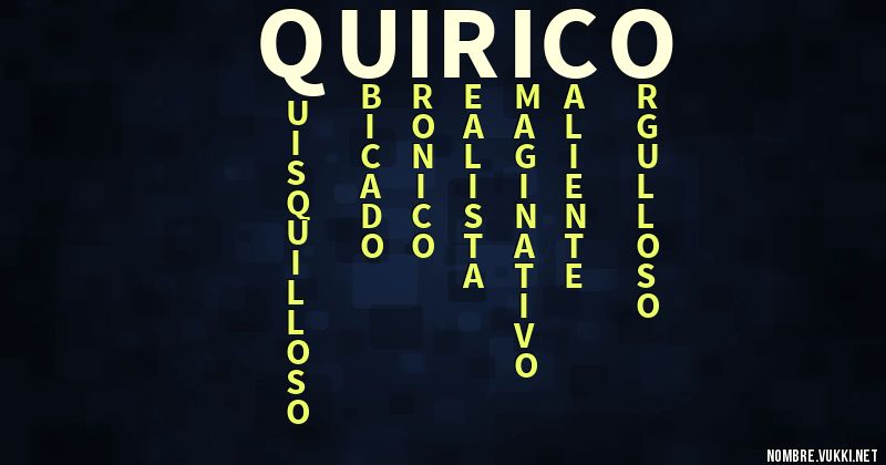 Acróstico quirico
