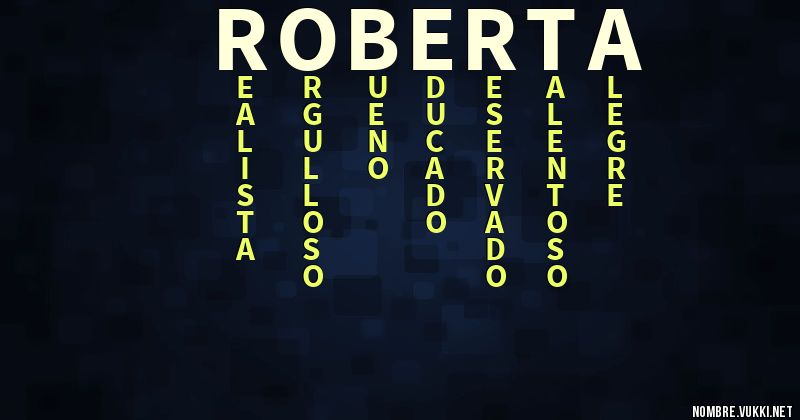 Acróstico roberta