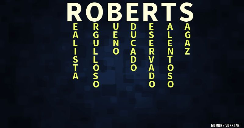 Acróstico roberts
