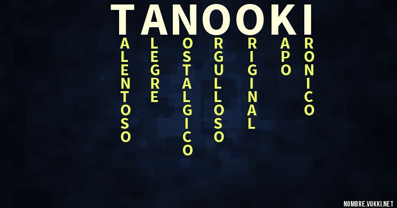 Acróstico tanooki