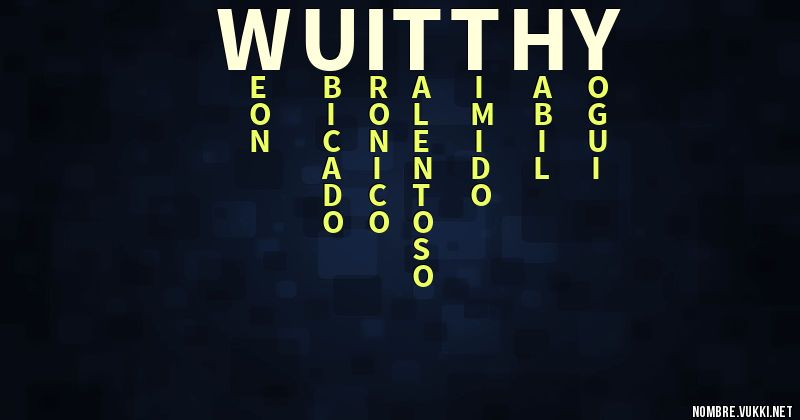 Acróstico wuitthy