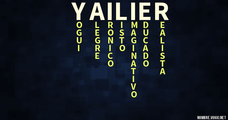 Acróstico yailier