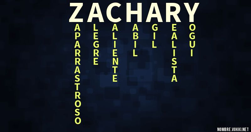 Acróstico zachary