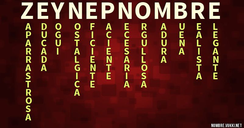 Acróstico zeynep nombre