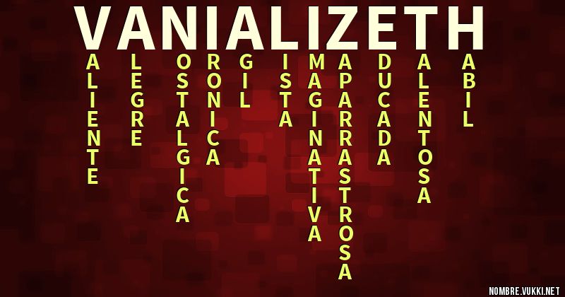 Acróstico vania lizeth