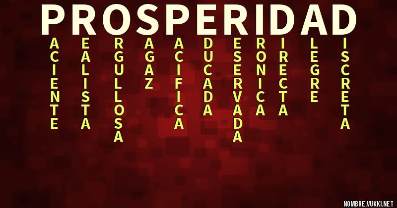 Acróstico prosperidad