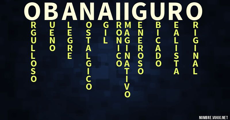 Acróstico obanai iguro