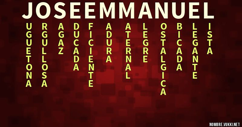 Acróstico jose emmanuel