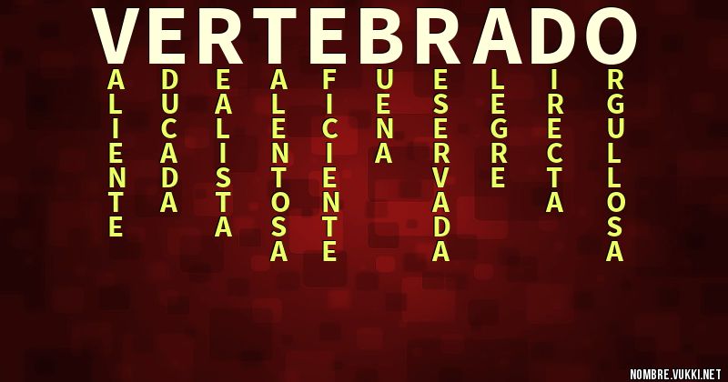 Acróstico vertebrado