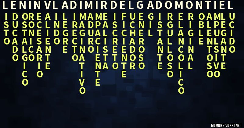 Acróstico lenin vladimir delgado montiel