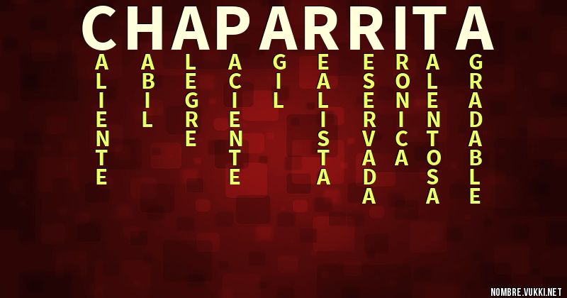 Acróstico chaparrita