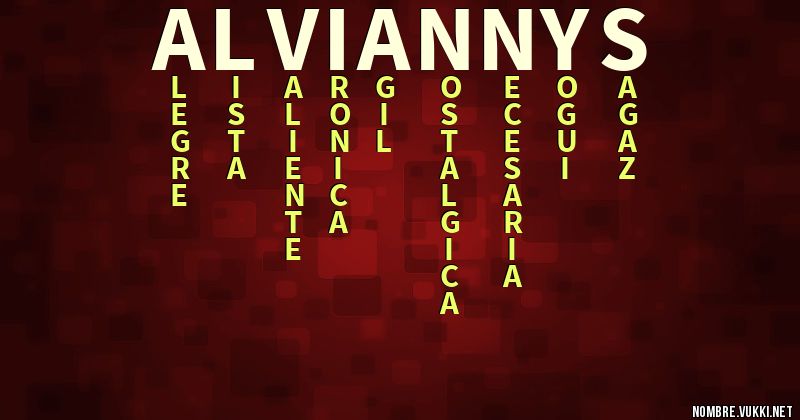 Acróstico alviannys