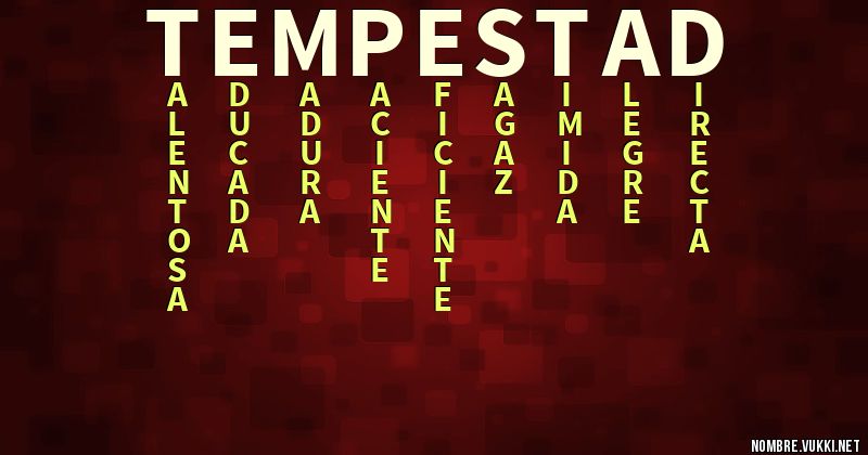 Acróstico tempestad