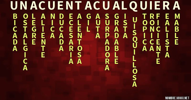 Acróstico una_cuentacualquiera