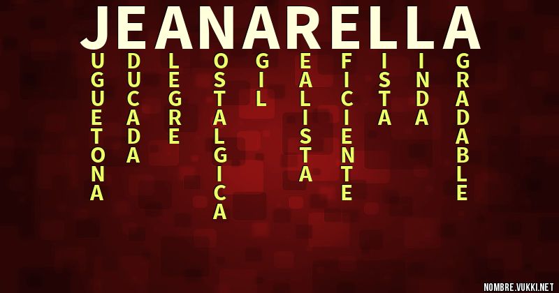 Acróstico jeanarella