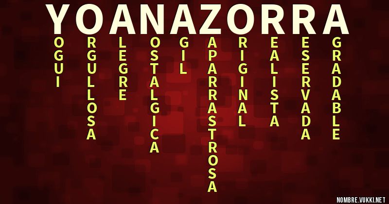 Acróstico yoana zorra
