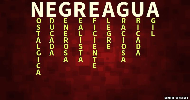 Acróstico negreagua