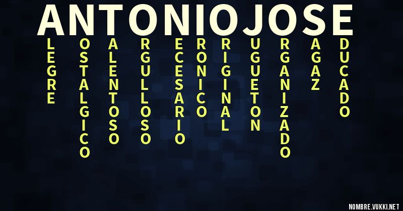 Acróstico antonio josé
