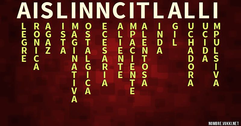 Acróstico aislinn citlalli