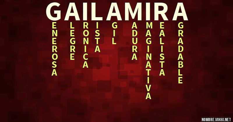 Acróstico gail amira