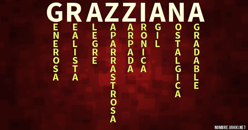 Acróstico grazziana