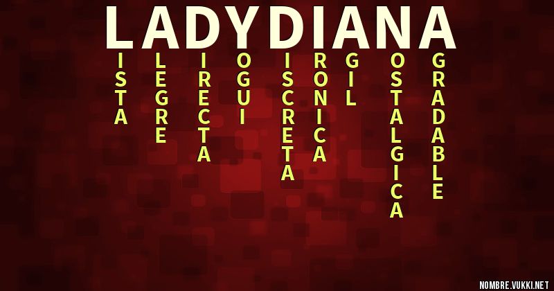 Acróstico lady diana