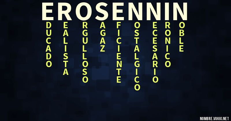 Acróstico ero-sennin