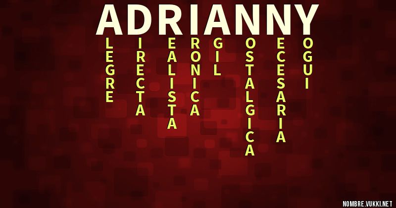 Acróstico adrianny